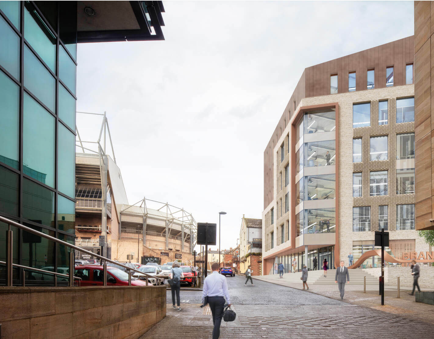 The new One Strawberry Lane building next to St James's park stadium